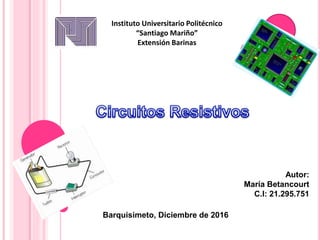 Instituto Universitario Politécnico
“Santiago Mariño”
Extensión Barinas
Autor:
María Betancourt
C.I: 21.295.751
Barquisimeto, Diciembre de 2016
 