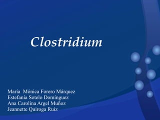 Clostridium


Estefanía Sotelo Domínguez
 