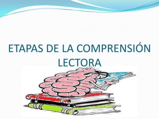 ETAPAS DE LA COMPRENSIÓN
         LECTORA
 