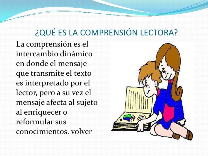 Diapositivas comprensión lectora