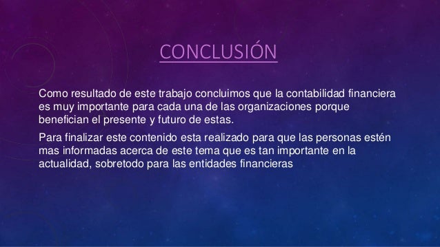 Conclusion De Un Trabajo Practico De Contabilidad www.aiophotoz.com