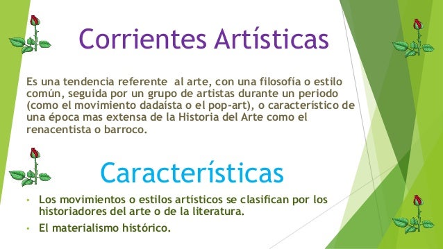 Diapositivas corriente artística