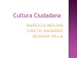 Cultura Ciudadana
 