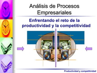 Análisis de Procesos Empresariales Productividad y competitividad Enfrentando el reto de la productividad y la competitividad 