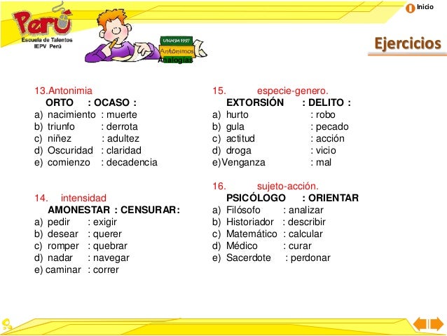 Resultado de imagen para analogias