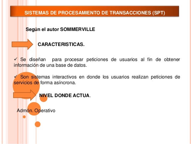Resultado de imagen para sistemas basados en transacciones