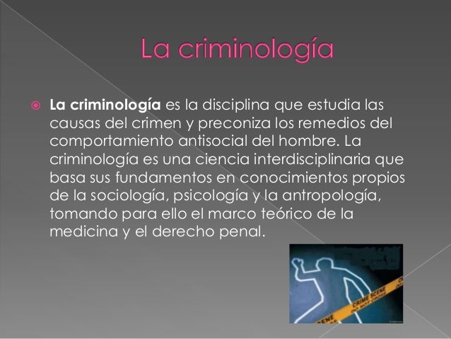 Diapositivas de criminologia
