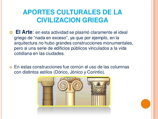 desarrollo artistico de la civilizacion griega
