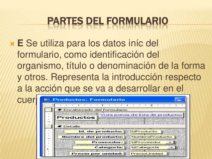 Diapositivas de formularios