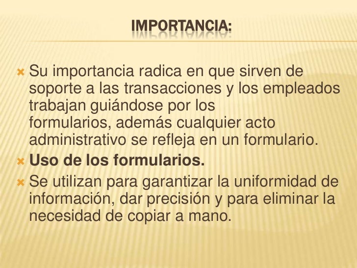 Diapositivas de formularios
