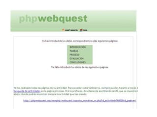 Diapositivas de las WebQuest