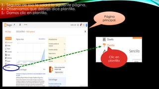 3.- Seguido de eso te saldrá la siguiente página.
4.- Observamos que debajo dice plantilla.
5.- Damos clic en plantilla.
Página
principal.
Clic en
plantilla
 