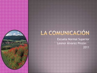 La comunicación Escuela Normal Superior  ´´Leonor Álvarez Pinzón´´ 2011 