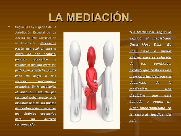 Diapositivas de la conciliacion y mediacion
