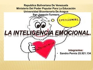 Republica Bolivariana De Venezuela
Ministerio Del Poder Popular Para La Educación
Universidad Bicentenaria De Aragua
San Joaquín-Turmero
• Sandra Pernia 25.921.134
 