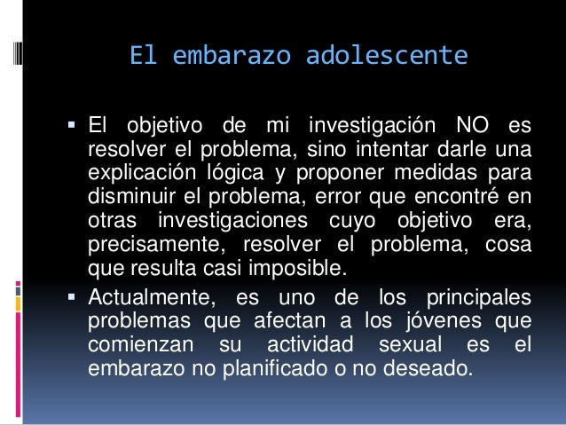 Diapositivas Del Embarazo En La Adolescencia Por Francisco
