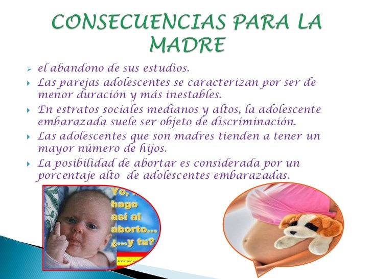 Diapositivas Del Embarazo Precoz En Adolescentes
