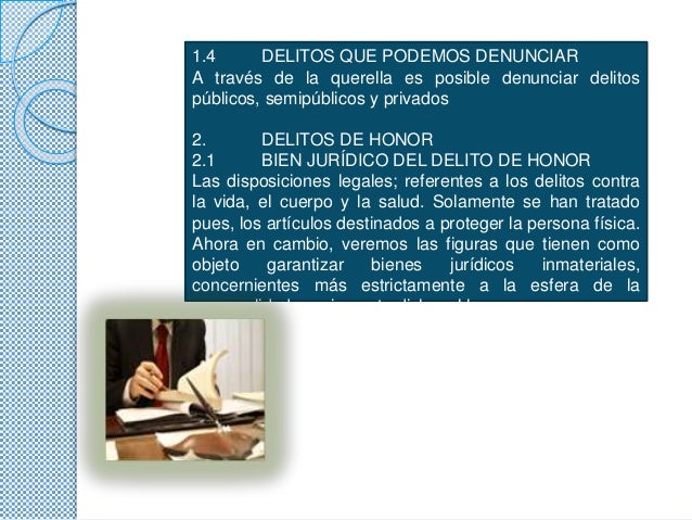 Diapositivas delitos por querella