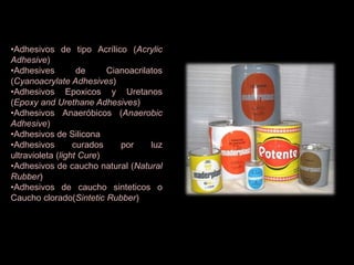 LOS ADHESIVOS