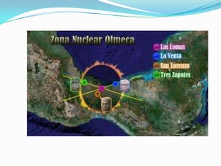  se considera que el área nuclear olmeca —o
zona metropolitana— abarca la parte
sureste del estado de Veracruz y el oeste...