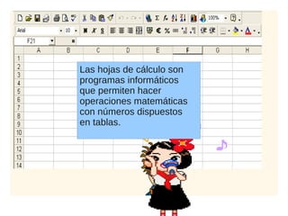 presentacion de hoja de cálculo