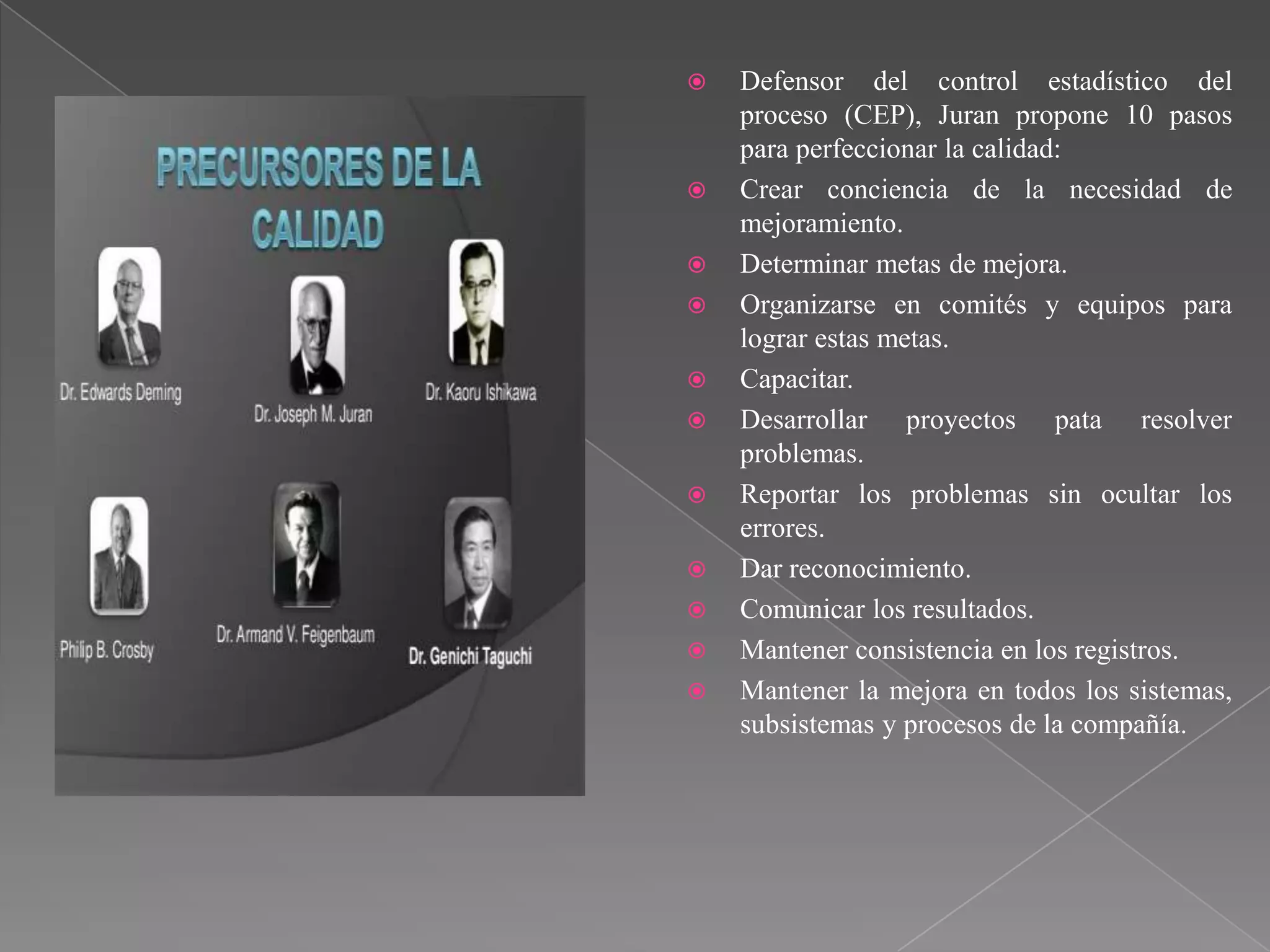 Diapositivas de los precursores de la calidad | PPTX | Automotive ...