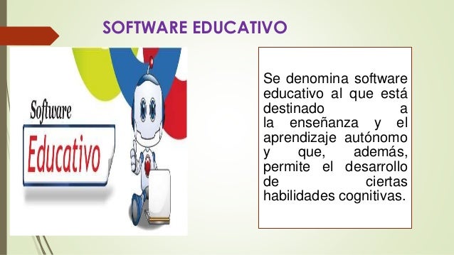Diapositivas del software educativo