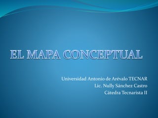 Universidad Antonio de Arévalo TECNAR
Lic. Nully Sánchez Castro
Cátedra Tecnarista II
 
