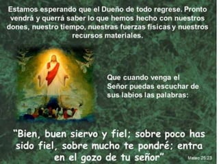 Diapositivas de mayordomia