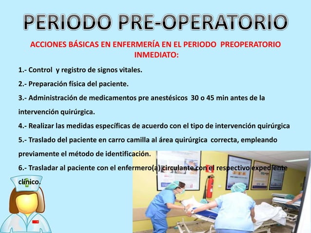 Diapositivas de preoperatorio. | PPTX