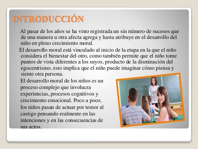 Desarrollo moral del nino