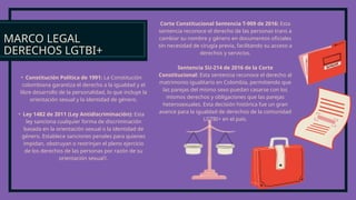 DIAPOSITIVAS Derechos de las Mujeres y la Población LGBTIQ+ en Colombia ...