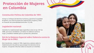 DIAPOSITIVAS Derechos de las Mujeres y la Población LGBTIQ+ en Colombia ...