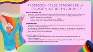 DIAPOSITIVAS Derechos de las Mujeres y la Población LGBTIQ+ en Colombia ...