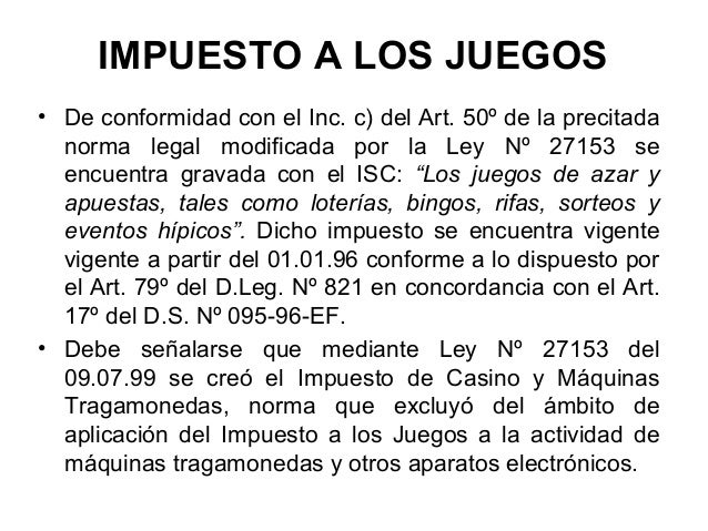 Nueva ley de bingos y casinos en venezuela