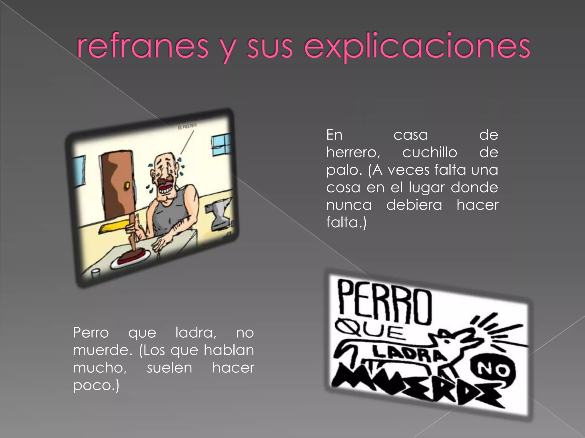 Diapositivas dichos y refranes | PPTX