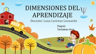 DIMENSIONES DEL
APRENDIZAJE
Docente: Luna Lorenzo Leonardo
Dagner
Tantalean Arce
 