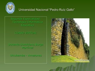 Universidad Nacional “Pedro Ruíz Gallo”   ,[object Object],[object Object],[object Object],[object Object]