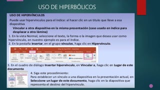 USO DE HIPERBÓLICOS
 