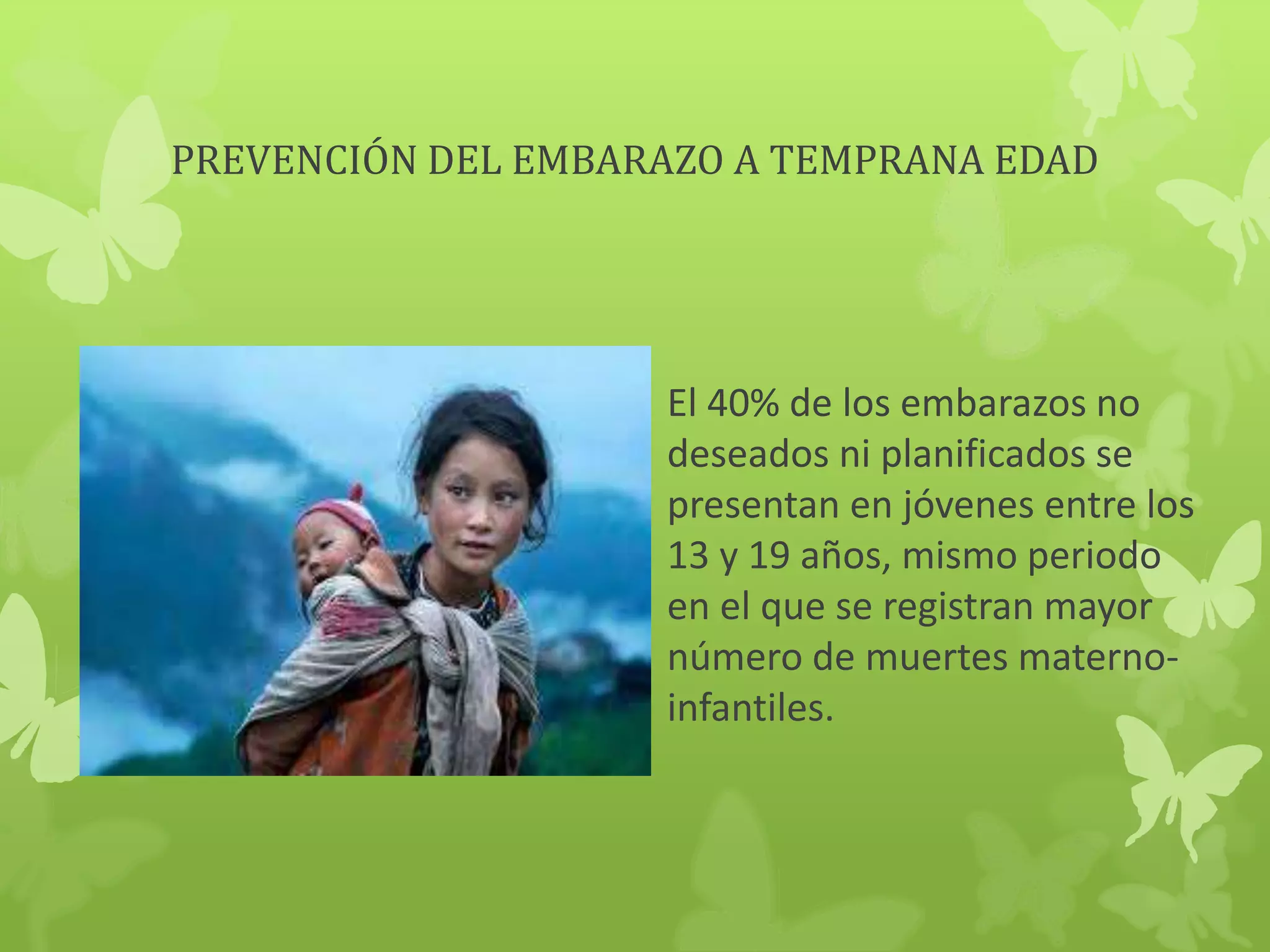 Diapositivas embarazo a temprana edad | PPTX