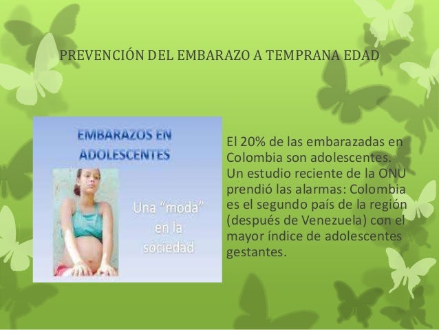 Diapositivas Embarazo A Temprana Edad