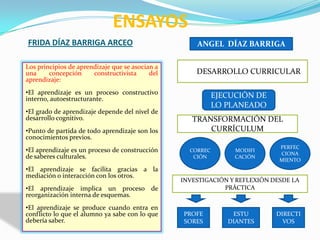 Diapositivas ensayo Díaz Barriga