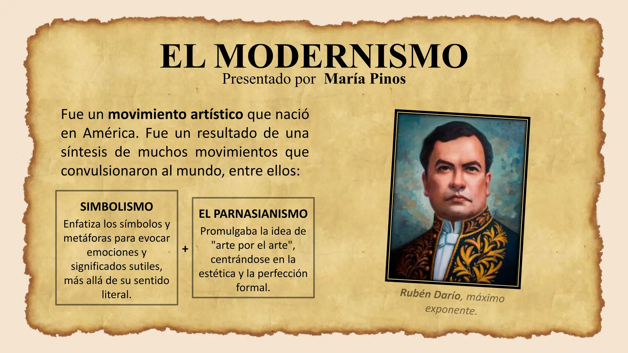 Literatura Latinoamericana del siglo 19 a 21, Modernismo, Figuras  Retóricas, Versos de Arte Mayor | PPTX