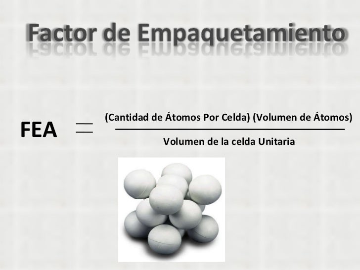 Diapositivas factor de empaquetamiento