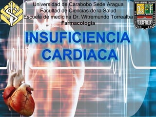 Universidad de Carabobo Sede Aragua
Facultad de Ciencias de la Salud
Escuela de medicina Dr. Witremundo Torrealba
Farmacología
 
