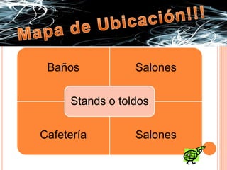 Lograr que los estudiantes entiendan la metodología  de la creación de una empresa.Mapa de Ubicación!!!