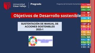 sustentacion de manual de acciones sostenibles | PPTX