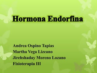 Andrea Ospino Tapias
Martha Vega Lizcano
Jirehshaday Moreno Lozano
Fisioterapia III
 
