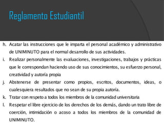 Reglamento Estudiantil
 