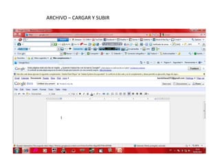 ARCHIVO – CARGAR Y SUBIR